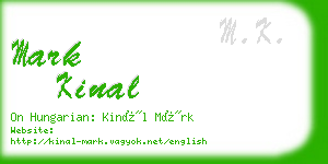 mark kinal business card